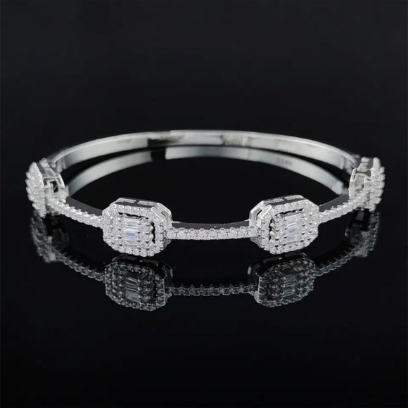 Jewelry - S925 STERLING SILVER DIAMOND BRACELET, NICE BRACELET, CUTE BRACELET